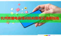 杭州跨境電商培訓(xùn)機(jī)構(gòu)推薦及選擇指南