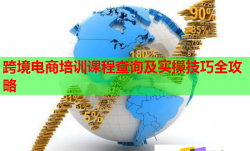 跨境電商培訓(xùn)課程查詢及實操技巧全攻略
