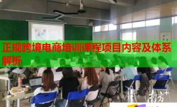正規(guī)跨境電商培訓(xùn)課程項(xiàng)目內(nèi)容及體系解析