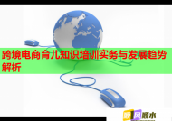 跨境電商育兒知識(shí)培訓(xùn)實(shí)務(wù)與發(fā)展趨勢(shì)解析