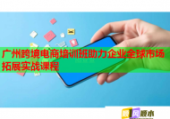 廣州跨境電商培訓(xùn)班助力企業(yè)全球市場(chǎng)拓展實(shí)戰(zhàn)課程