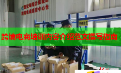 跨境電商培訓內容介紹范文撰寫指南
