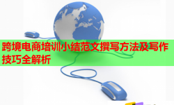 跨境電商培訓(xùn)小結(jié)范文撰寫方法及寫作技巧全解析
